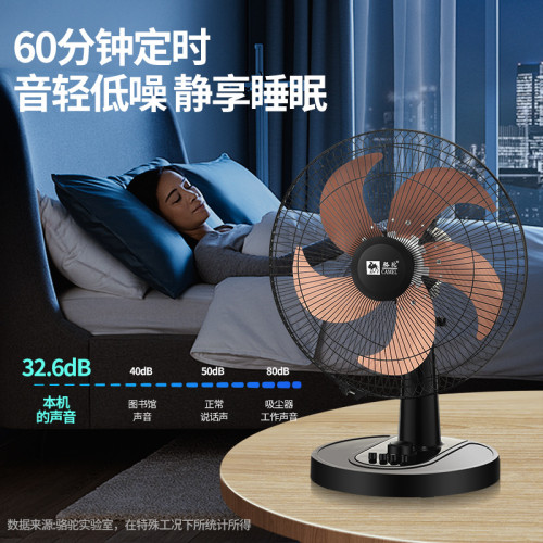 駱駝台式電風扇夏天宿捨台扇家用桌面16寸靜音大風力自動搖頭坐地