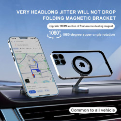 新款magsafe車用手機支架磁吸折曡金屬汽車導航支架