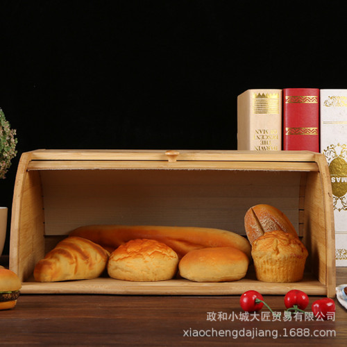 楠竹麵包箱廚房居家糕點水果食物儲存箱食品零食收納盒