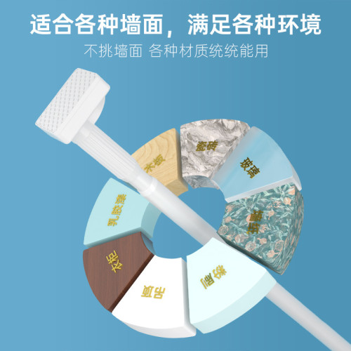免打孔晾衣桿陽台晾衣神器伸縮臥室晾衣架固定式不鏽鋼掛衣桿