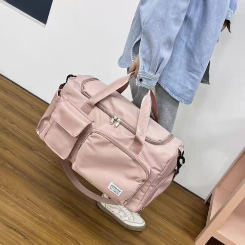 時尚運動旅行收納包衣服收納袋大容量行李袋子單肩包牛津布旅行包