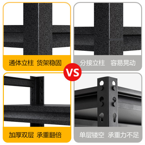廚房微波爐鍋具調料置物架家用陽台落地貨架中型倉儲收納儲物書架