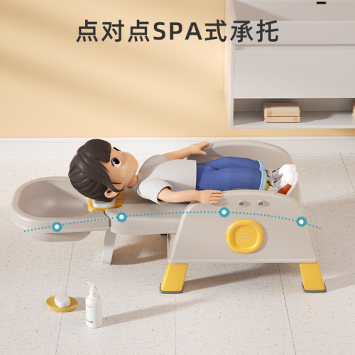 兒童洗頭躺椅可折曡寶寶家用洗髮椅多用途寶寶餐椅兒童叫叫椅