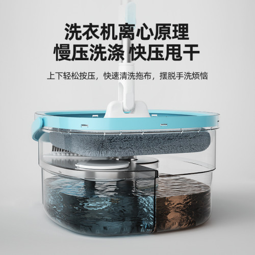 新款淨汙分離免手洗拖把桶懶人拖地神器家用旋轉拖把汙水分離拖把