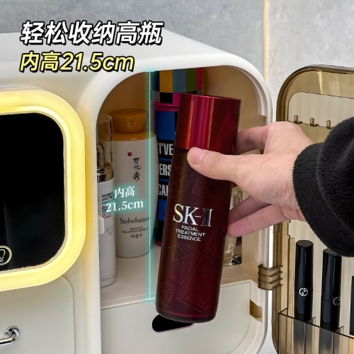 化妝品收納盒桌面高級感新款大容量防塵口紅梳妝台網紅整理置物架