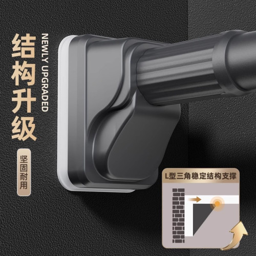 免打孔伸縮晾衣桿窗簾桿陽台固定式晾衣架衣櫃衛生間撐桿牆上掛桿
