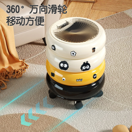 2025新款甜甜圈垃圾桶家用客廳輕奢高檔帶蓋高顔值廚房可移動紙簍