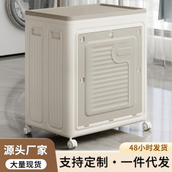 衣服收納箱家用大容量翻蓋整理箱臥室衣物被子可折曡收納櫃儲物櫃