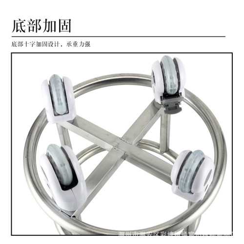 出口不鏽鋼踢腳桶移動衛生桶特厚水桶架手術室汙物桶移動汙廢物桶