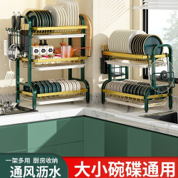 廚房置物架2025碗碟筷置物架瀝水架廚房碗筷碟盤收納架水池瀝水架