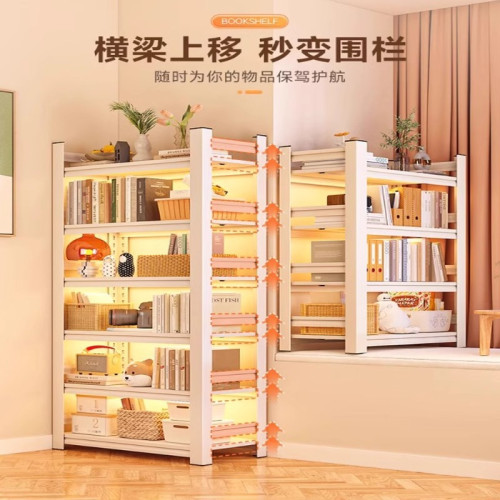家用置物架多層收納架客廳書架襍物間整理架地下室儲物架落地貨架