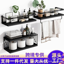 牆上置物架木質收納一字擱板浮動護欄置物架 客廳裝飾儲物