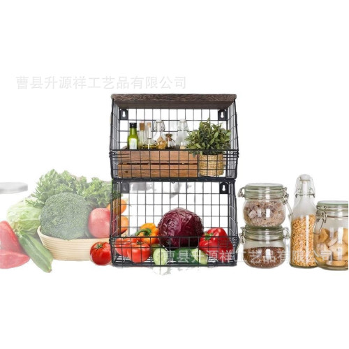 壁掛式廚房置物架家用多層收納儲物架可拆卸磁吸冰箱水果收納架