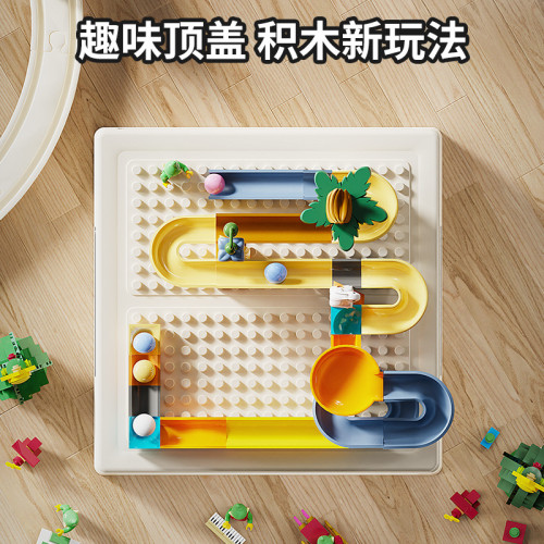 玩具收納箱兒童拼裝積木樂高零食折曡收納盒塑膠加厚可曡加整理箱
