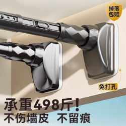 免打孔伸縮桿陽台飄窗晾衣桿可調節室內掛衣架窗簾桿浴室衣櫃撐桿