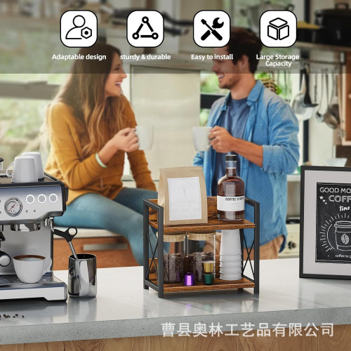 鐵木TEMU置物架廚房櫃桌上型整理架調味品收納架化妝浴室儲物架