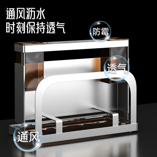 304不鏽鋼刀架廚房置物架壁掛式多功能菜刀砧板筷子一體