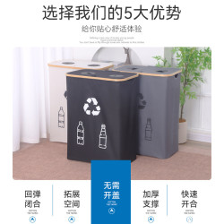 竹製飲料瓶收納籃可折曡空瓶存放瓶子收集箱手提袋收納籃