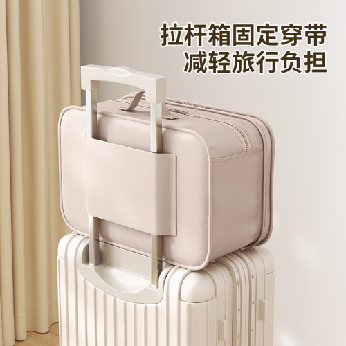 懸掛式旅行衣服收納袋大容量內衣物收納包出差旅遊住酒店衣櫃掛袋