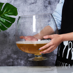超大英雄大號玻璃啤酒杯創意網紅惡搞酒杯大容量紥啤杯婚禮敬酒杯