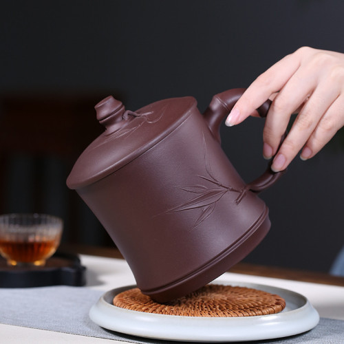 宜興紫砂杯男女士全手工原礦紫泥大容量甯靜致遠泡茶蓋杯