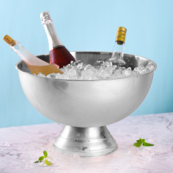 大不鏽鋼香檳盆冰桶酒吧冰粒冰鎮冰酒啤酒紅酒冰塊冰的桶賓治大號