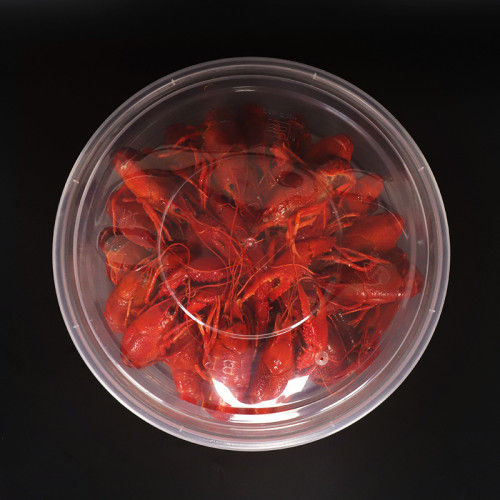 博瑞一次性餐盒小龍蝦外賣打包盒圓形盆酸菜魚大容量帶蓋pp水果切