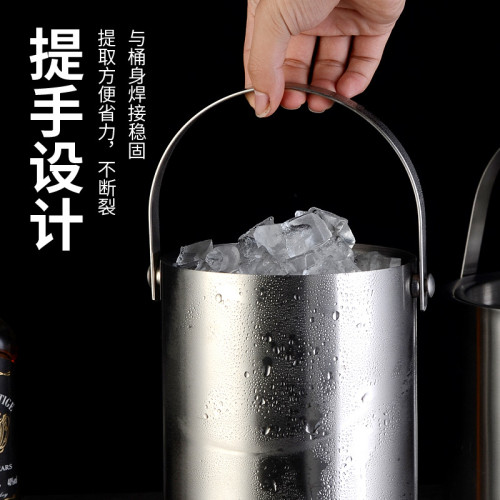不鏽鋼冰桶冰粒桶手提啤酒桶酒吧KTV啤酒香檳保溫冰桶不鏽鋼桶