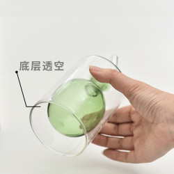 超輕雙層玻璃油壺油罐醋罐調料瓶調料瓶橄欖油壺透明彩色家用