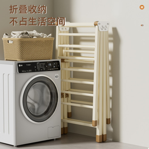 晾衣架落地折曡室內外陽台曬被子神器碳鋼臥室涼曬衣架家用晾衣桿