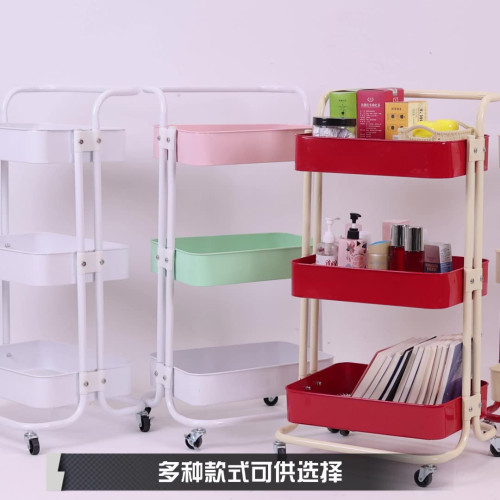 家用小推車置物架廚房零食儲物架嬰兒玩具收納架可移動整理架