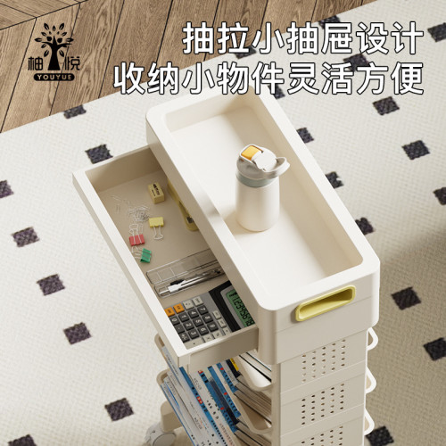 可移動書架落地帶輪教室桌面課本收納架書房大容量多層書本置物架