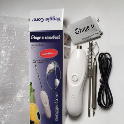 多功能果蔬掏心器充電式刮魚鱗工具電動便捷式挖孔器小型打蛋器