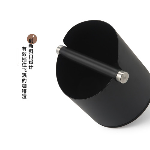咖啡粉敲渣桶意式咖啡不鏽鋼敲渣桶圓形小型家用咖啡渣桶