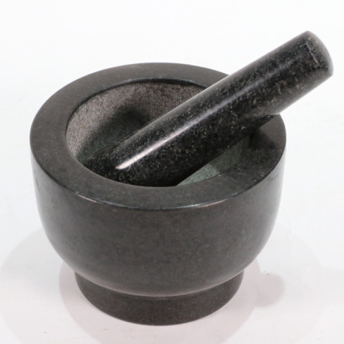 擣蒜罐花崗巖石臼家擣碎器研磨器擣蒜器手動研磨石器
