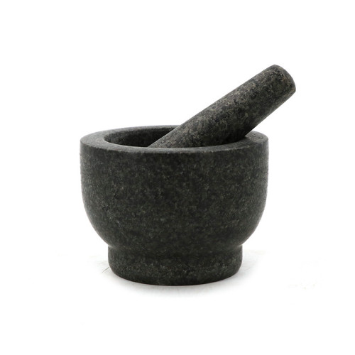 擣蒜罐花崗巖石臼家擣碎器研磨器擣蒜器手動研磨石器