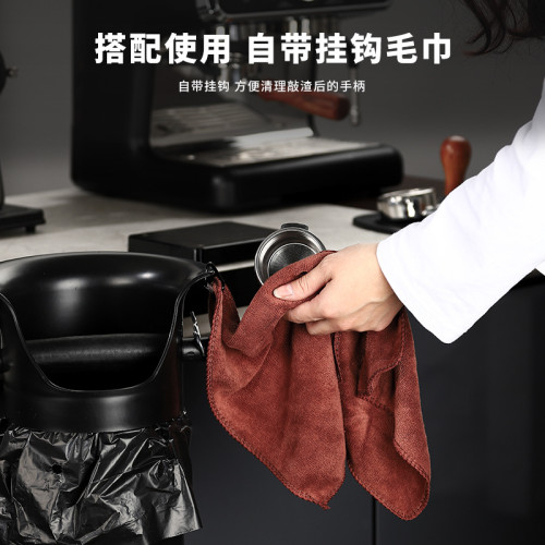 商用大容量粉渣桶高筒咖啡機廢渣盒立式長筒形粉渣盒吧台敲渣盒