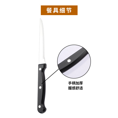 家1010加厚不鏽鋼餐具套裝廚房餐廳牛排刀叉子勺30件套
