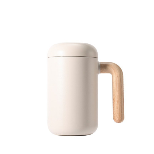 陶瓷內膽保溫辦公杯雙層帶茶隔保溫杯316不鏽鋼水杯咖啡杯禮品杯