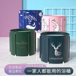 專用泡澡桶家用沐浴桶桶成人款折曡泡澡桶大人汗蒸坐浴桶