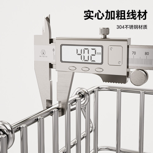 304不鏽鋼水果籃子廚房收納架瀝水籃蔬菜筐家用薑蒜果蔬籃置物架