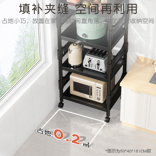 廚房置物架落地多層家用多功能儲物架簡易貨架鍋具微波爐收納架子