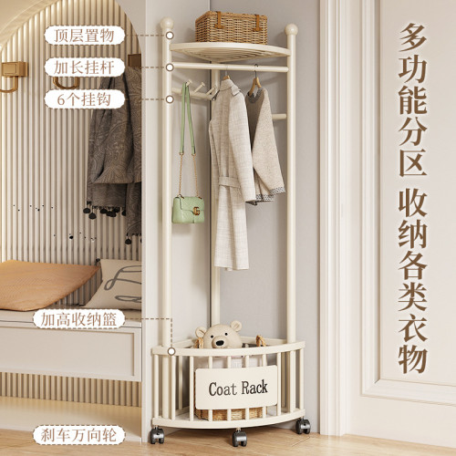轉角衣架落地臥室內家用掛衣架牆角掛衣架簡易晾衣架奶油風衣帽架