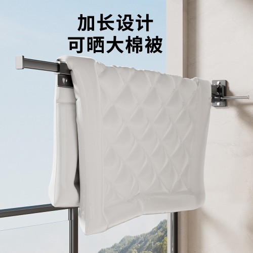 陽台折曡晾衣架伸縮晾曬室內晾衣神器隱藏式曬衣架衛生間晾衣桿子