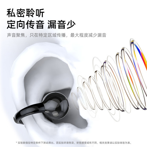 z13創意黑白小電視夾耳藍牙耳機氣骨傳導無線耳機不入耳