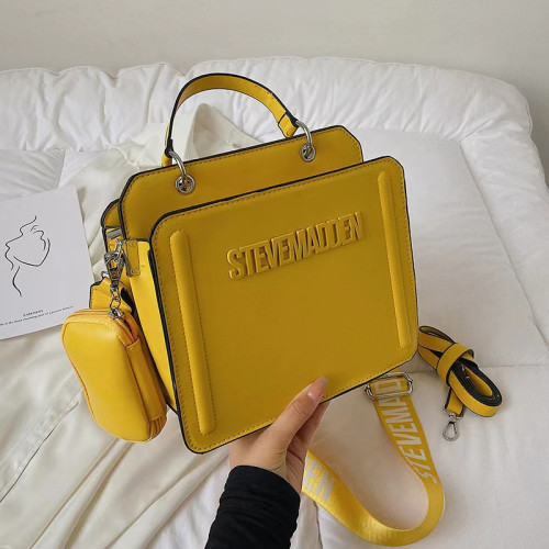 女潮包2023新款手提包handbags流行字母單肩包純色斜後背包bags