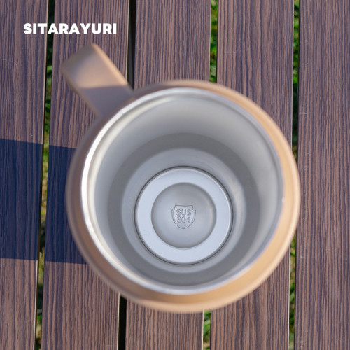 SITARAYURI巨無霸保溫杯帶把手吸管水杯大容量304不鏽鋼冰霸杯子