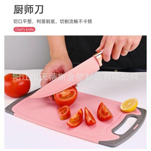 陽江廚具套裝烹飪鏟勺爆款2000克矽膠19件套廚具刀具組合帶收納桶