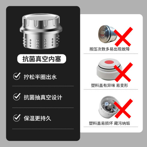 家庭用316超大容量不鏽鋼旅行壺高檔車用戶外可攜式超長全鋼保溫壺