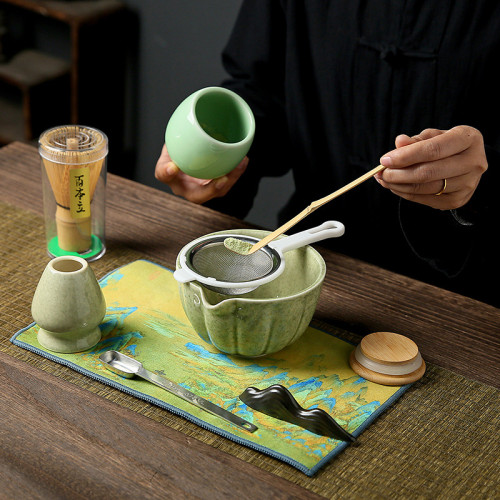 日式抹茶碗陶瓷打抹茶用套裝茶筅竹子抹茶刷百本立宋代點茶道禮盒